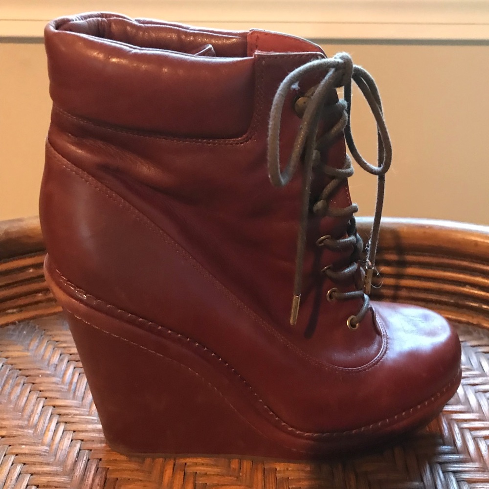 Marc by Marc Jacobs Cognac Wedge Boot